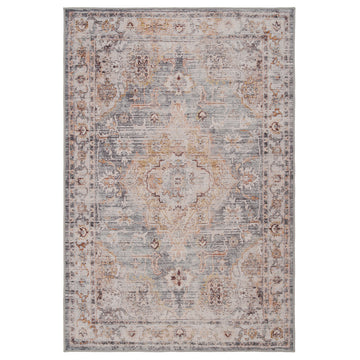Washable Blue Vintage Rug - Serene