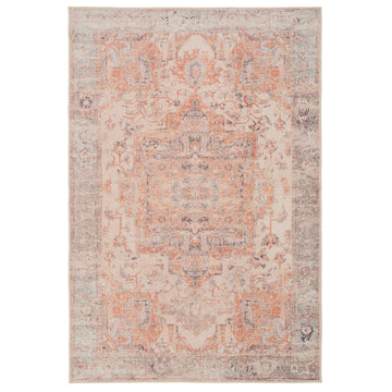Washable Terracotta Vintage Rug - Sisu