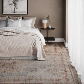 Washable Blue Heritage Rug - Sonder