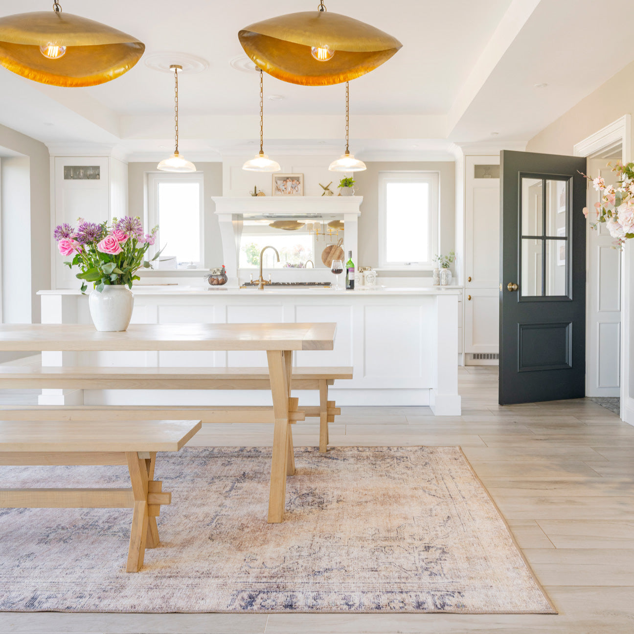 Washable Terracotta Vintage Rug - Wander