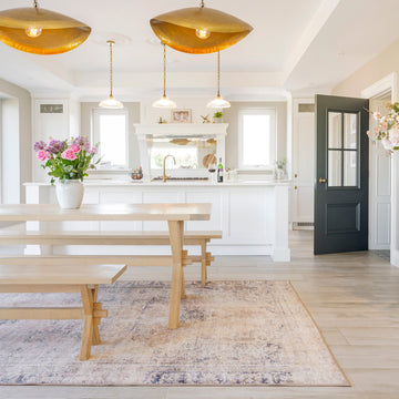 Washable Terracotta Vintage Rug - Wander