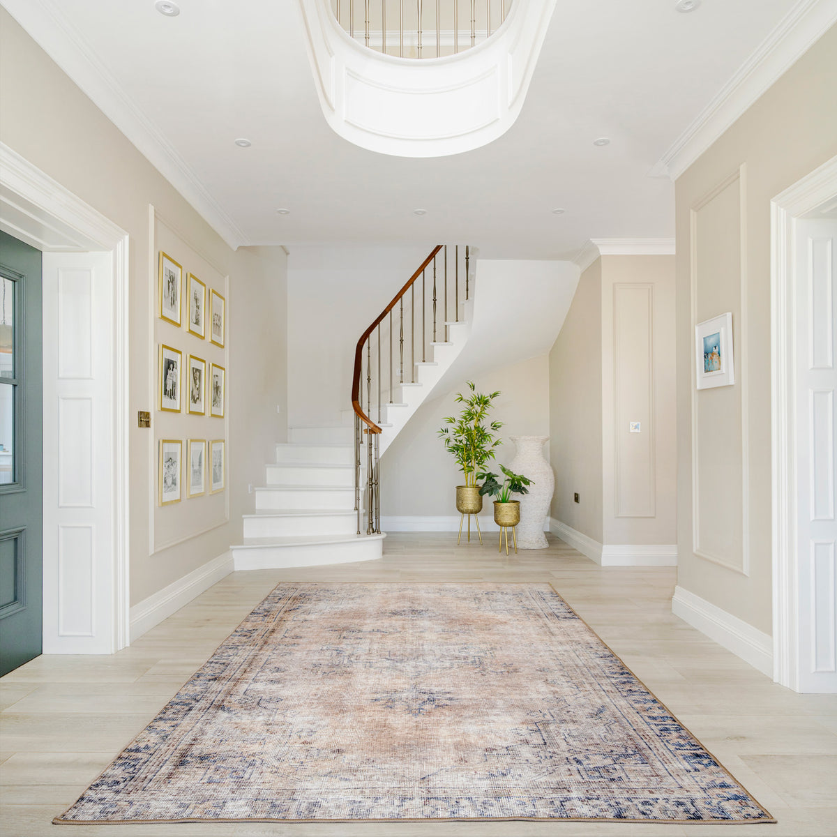 Washable Terracotta Vintage Rug - Wander