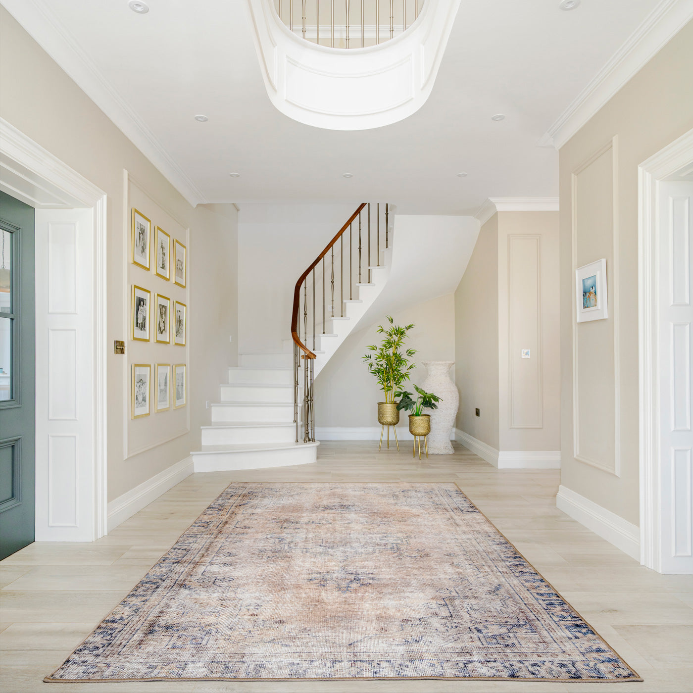 Washable Terracotta Vintage Rug - Wander