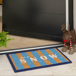 Let It Snow Coir Doormat