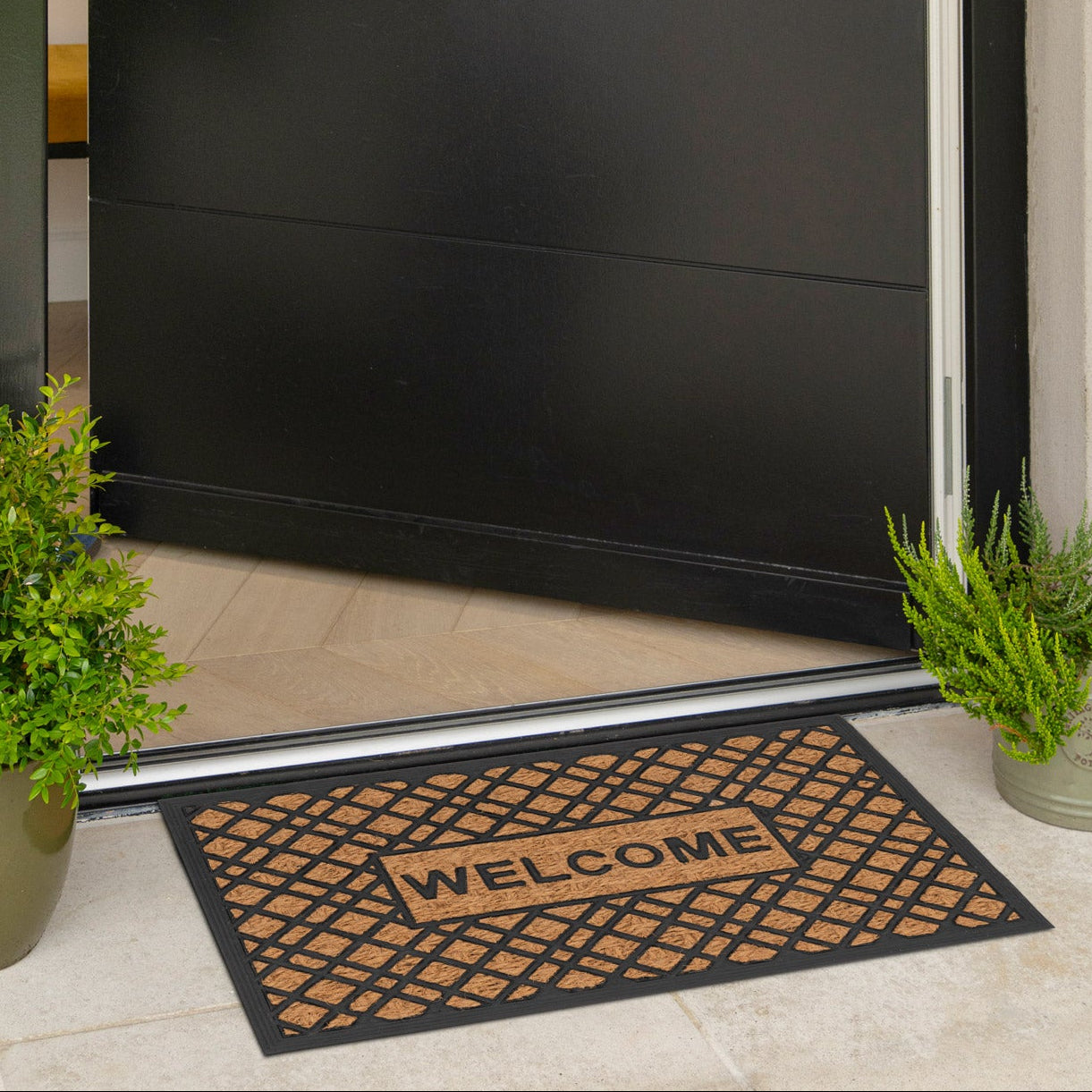 Welcome Coir Rubber Doormat