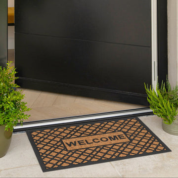 Welcome Coir Rubber Doormat