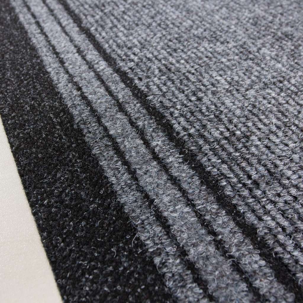 Grey Hard Wearing Runner Rugs 80cm Width