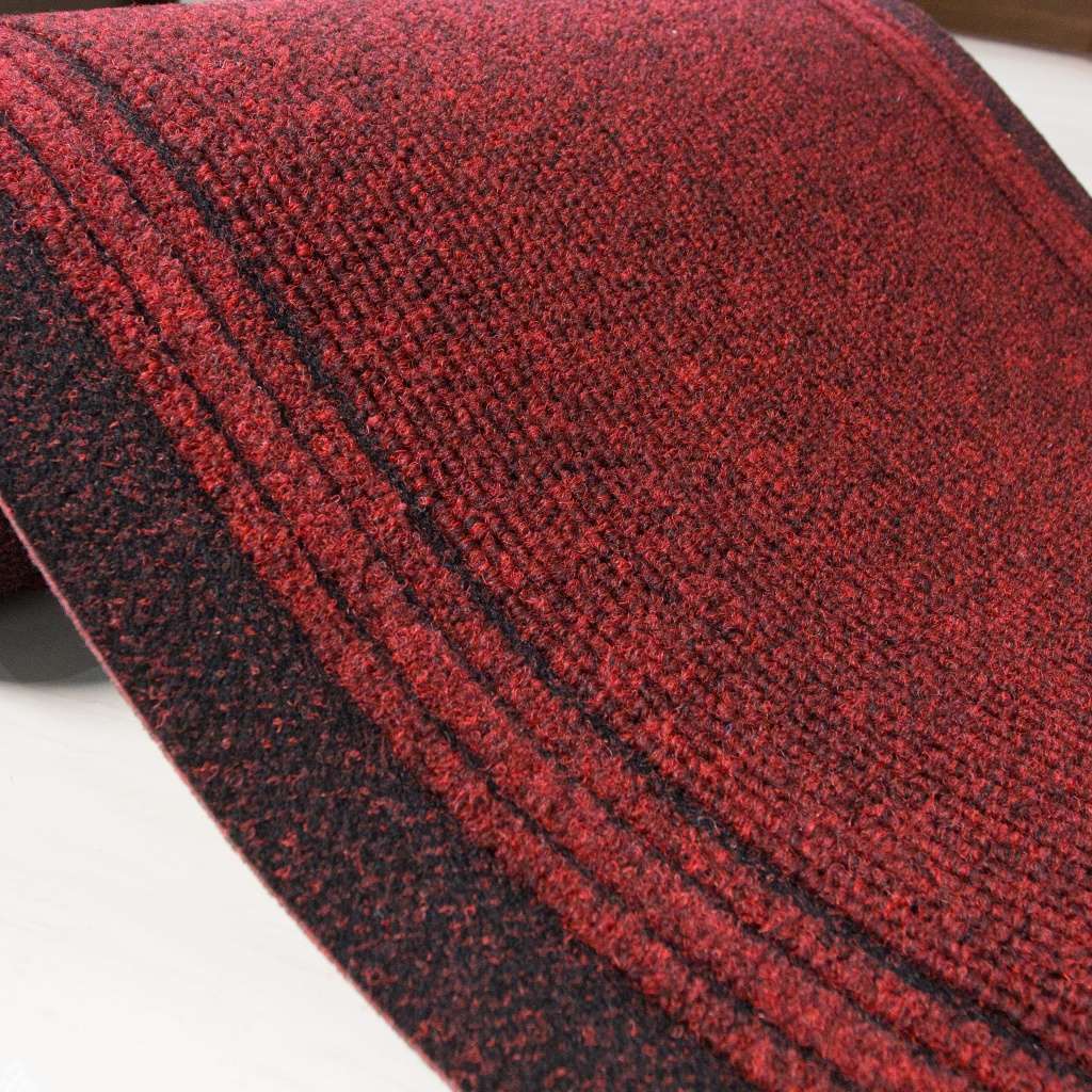 Red Hard Wearing Runner Rugs
