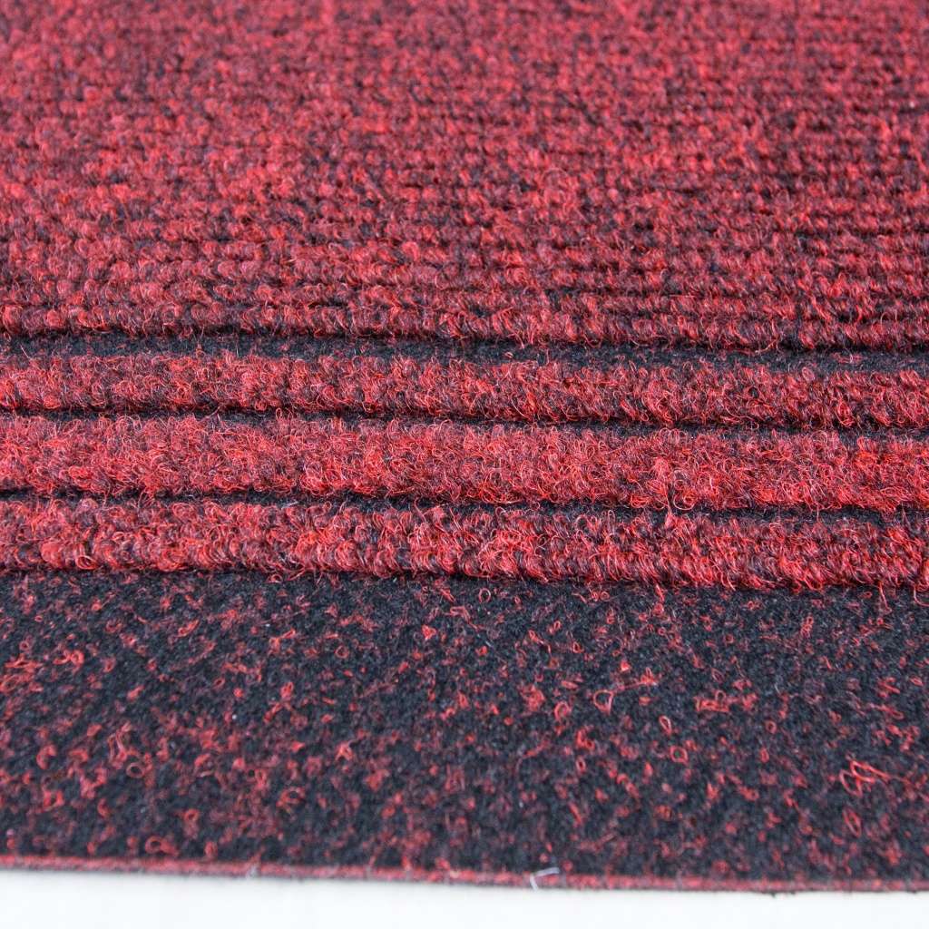 Red Hard Wearing Runner Rugs