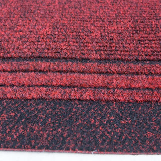 Red Hard Wearing Runner Rugs