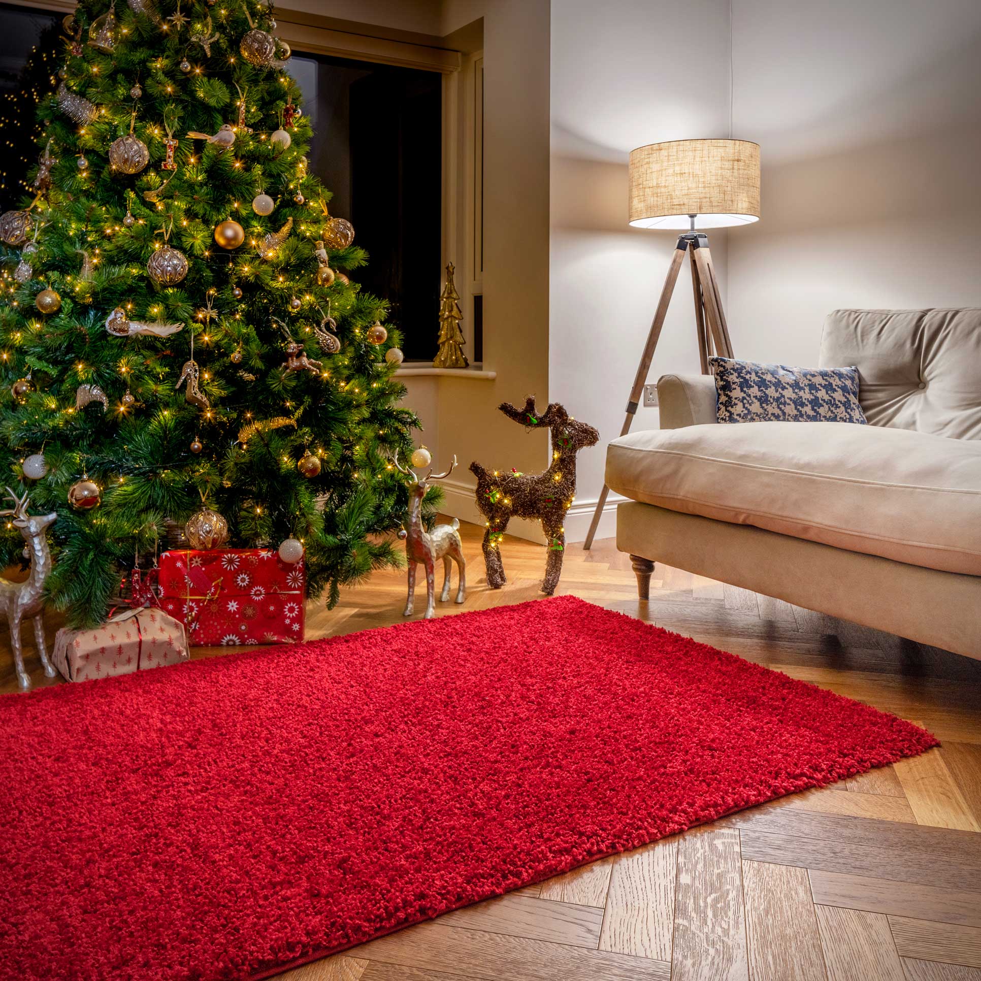 Wine Shaggy Rug Living Room Rugs Kukoon Rugs Online