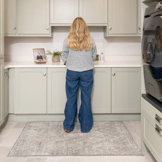 Washable Greige Berber Rug - Brindle