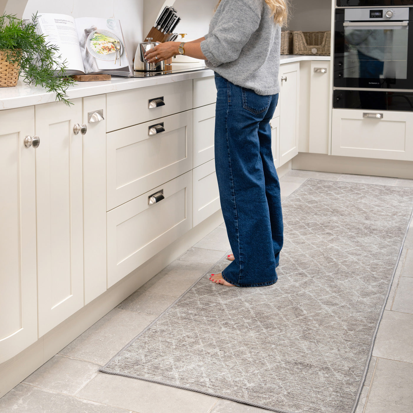 Washable Greige Berber Rug - Brindle