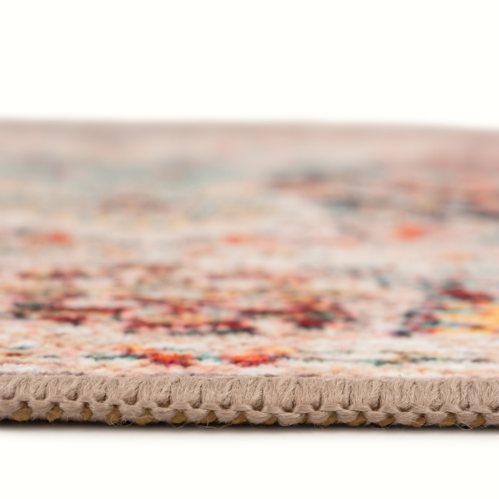 Traditional Medallion Washable Runner - Hue