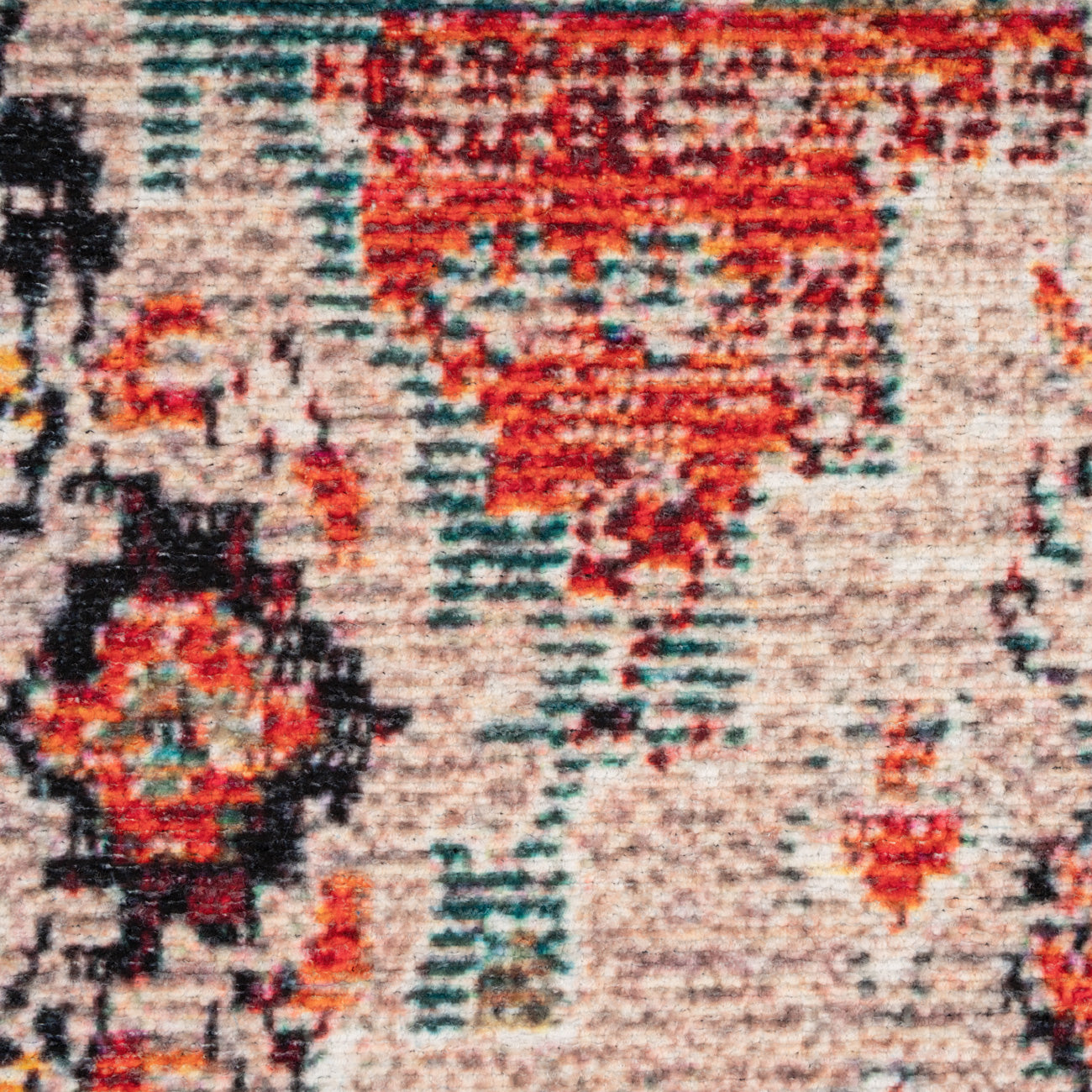 Traditional Medallion Washable Runner - Hue