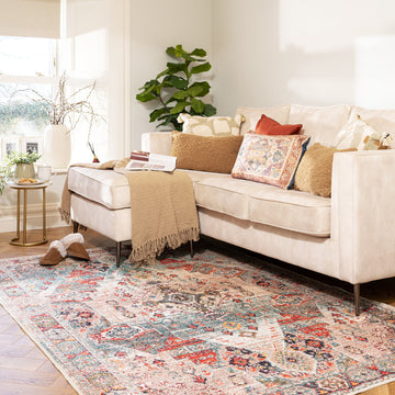 Traditional Medallion Washable Rug - Hue