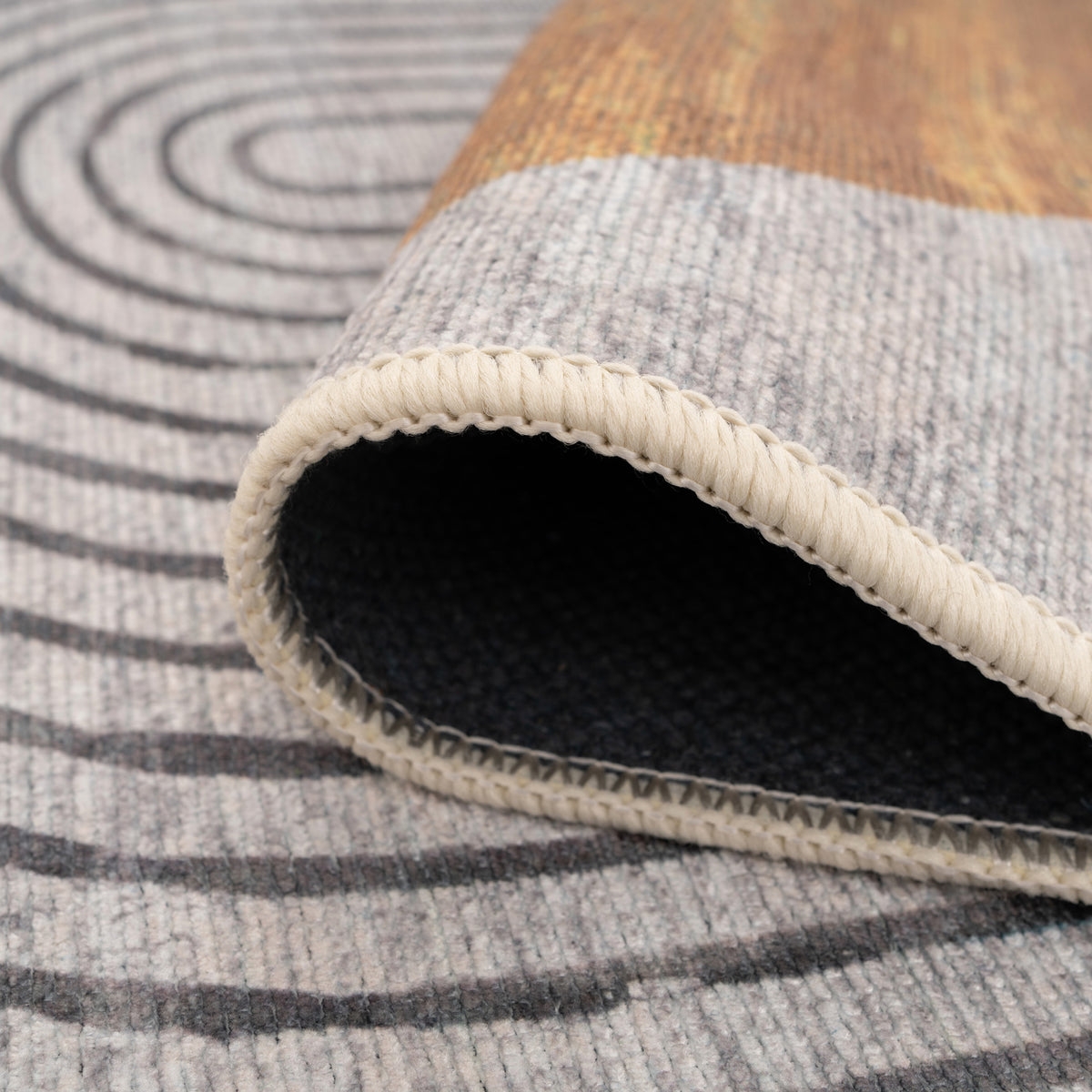 Washable Modern Wabi-Sabi Rug - Orb