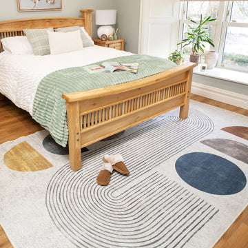 Washable Modern Wabi-Sabi Rug - Orb