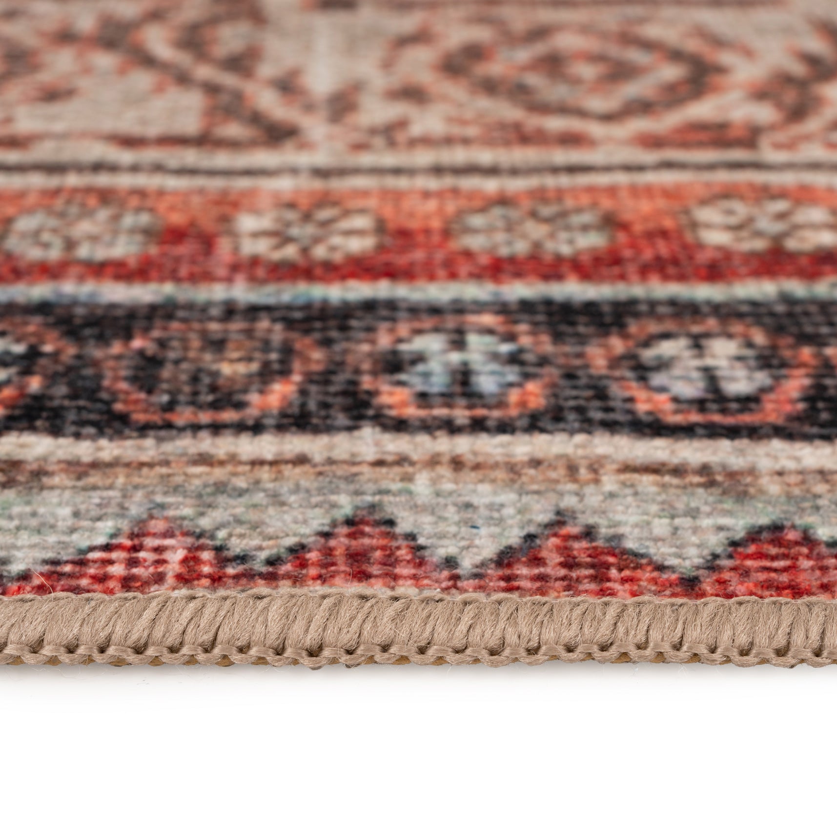 Distressed Terracotta Washable Runner - Rowe
