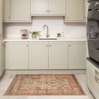 Washable Terracotta Kitchen Mat - Rowe