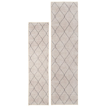 Washable Berber Trellis Runner - Sol