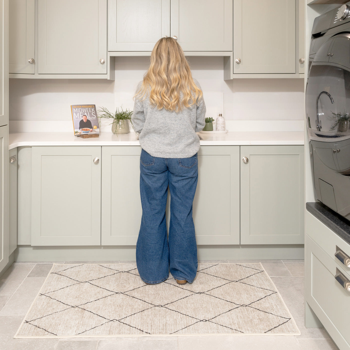 Washable Berber Trellis Rug - Sol