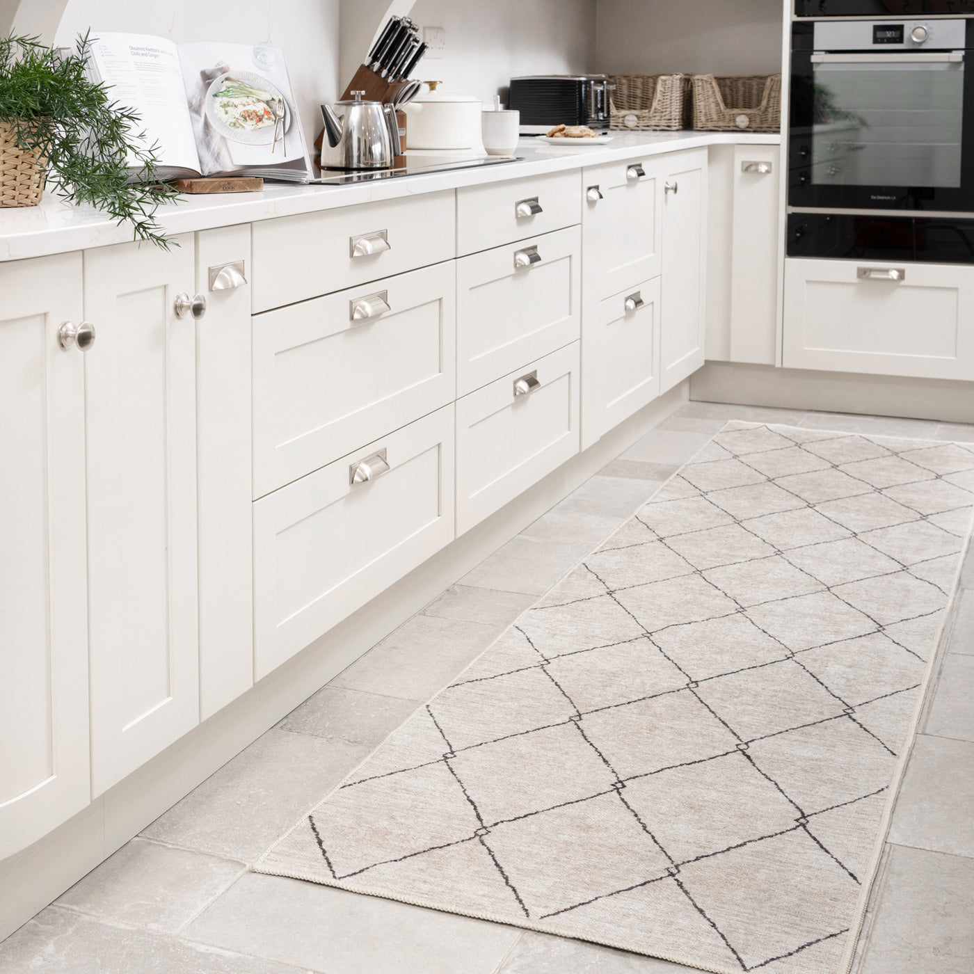 Washable Berber Trellis Runner - Sol