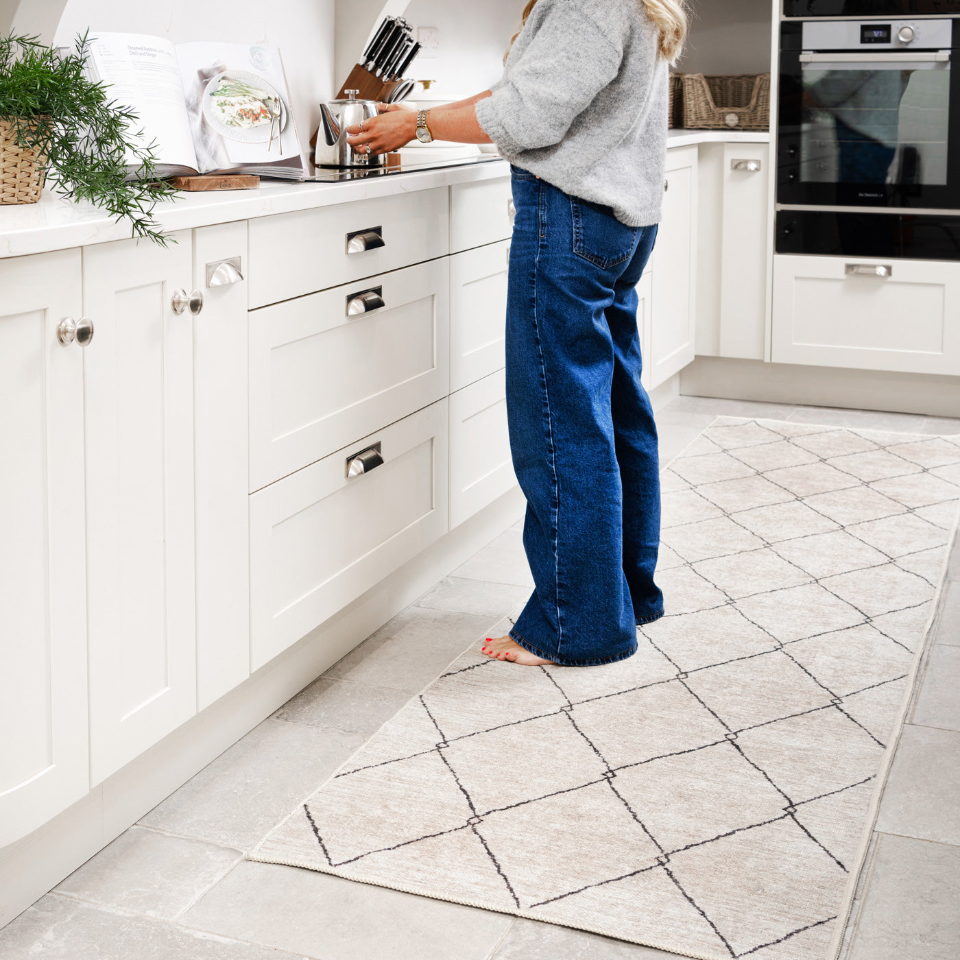 Washable Berber Trellis Rug - Sol