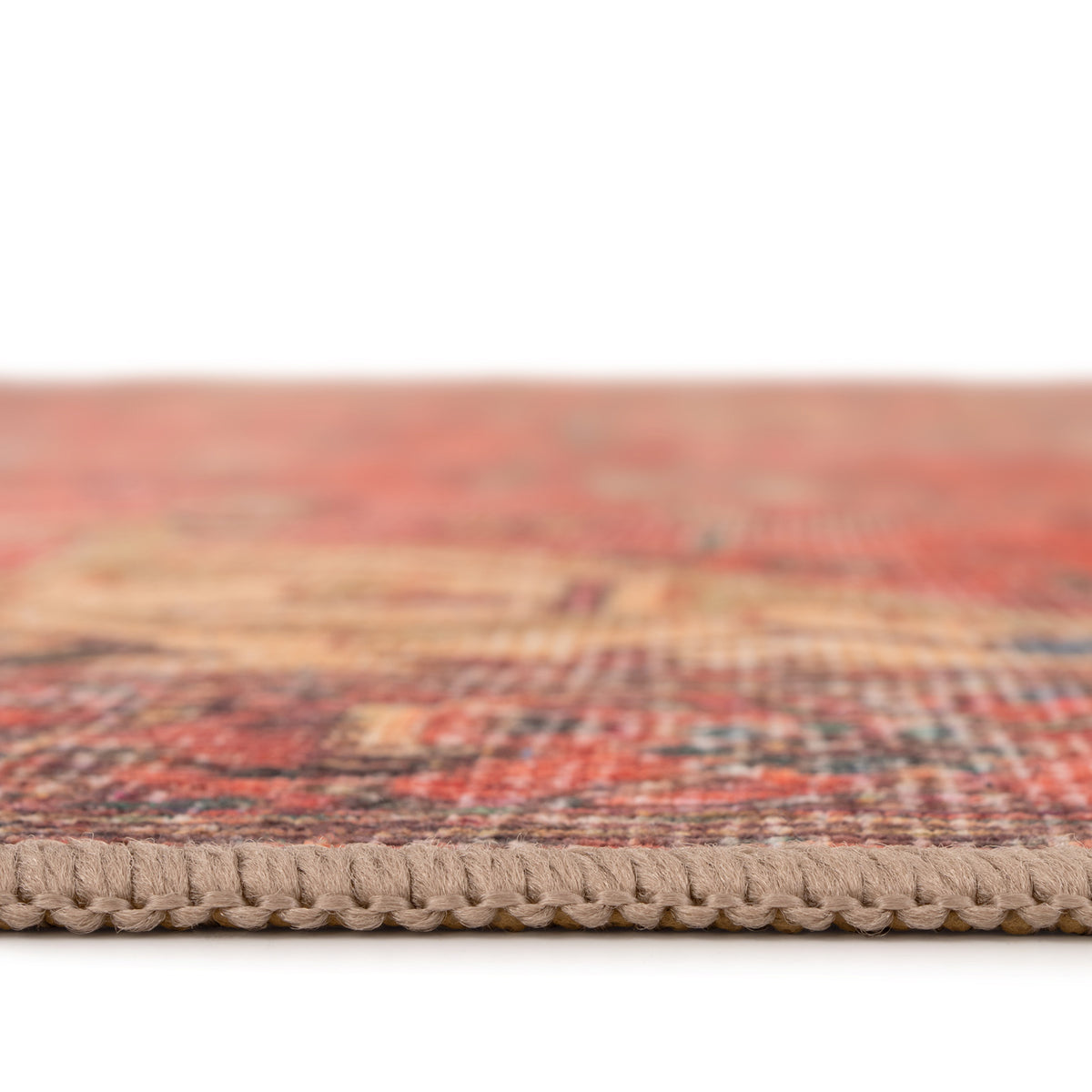 Kashan Washable Terracotta Runner - Viv