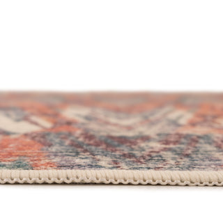 Washable Multicolour Zig Zag Rug - Ziggy
