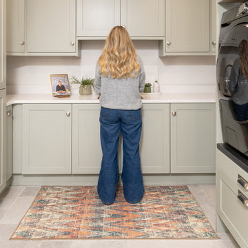 Washable Multicolour Kitchen Mat - Ziggy