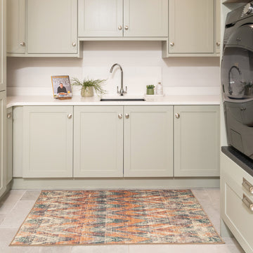 Washable Multicolour Kitchen Mat - Ziggy