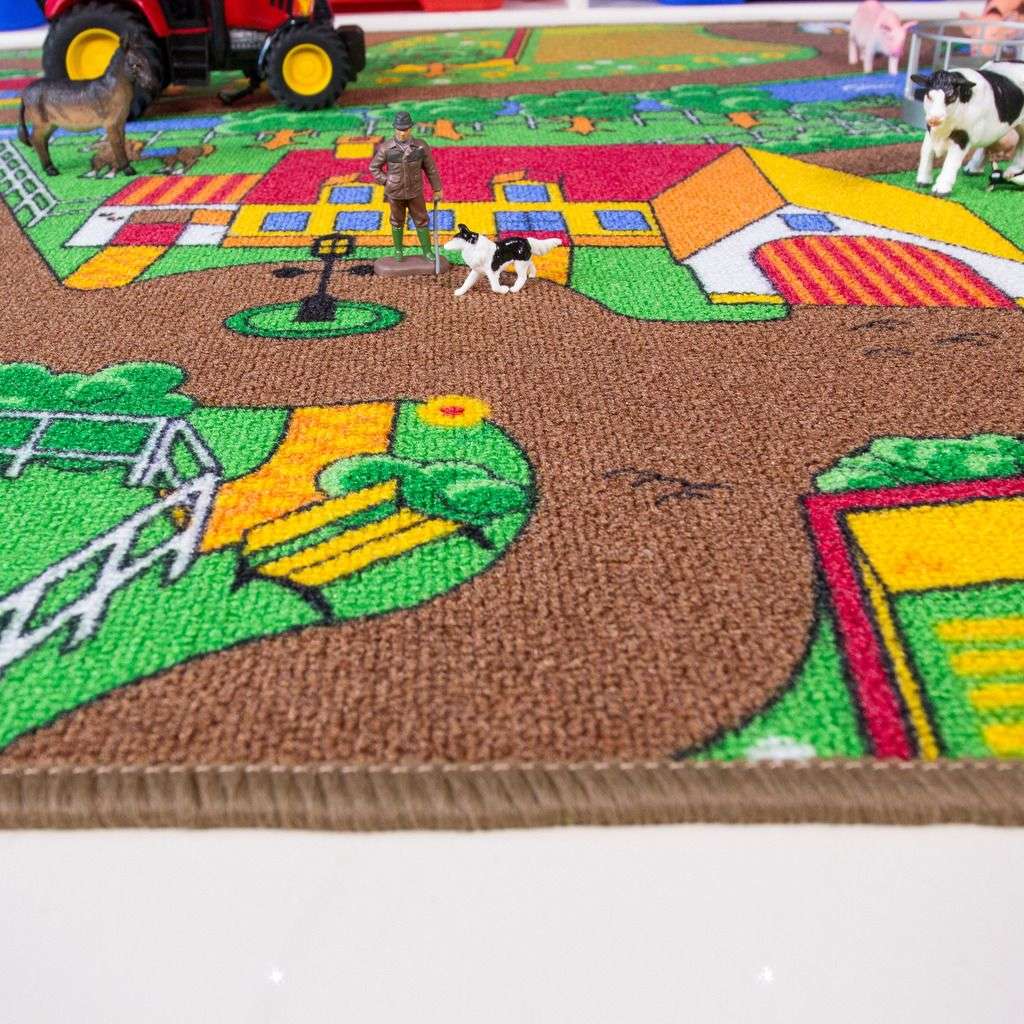 Kids Ranch Rug Play Farm Fun Farmer Kids Rug | Kids Rugs | Kukoon Rugs Online