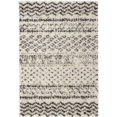 Cream Scandi Nordic Shaggy Rug