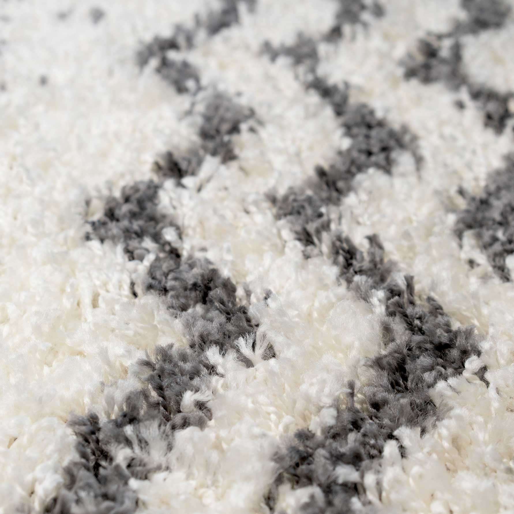 Cream Scandi Nordic Shaggy Runner Rug