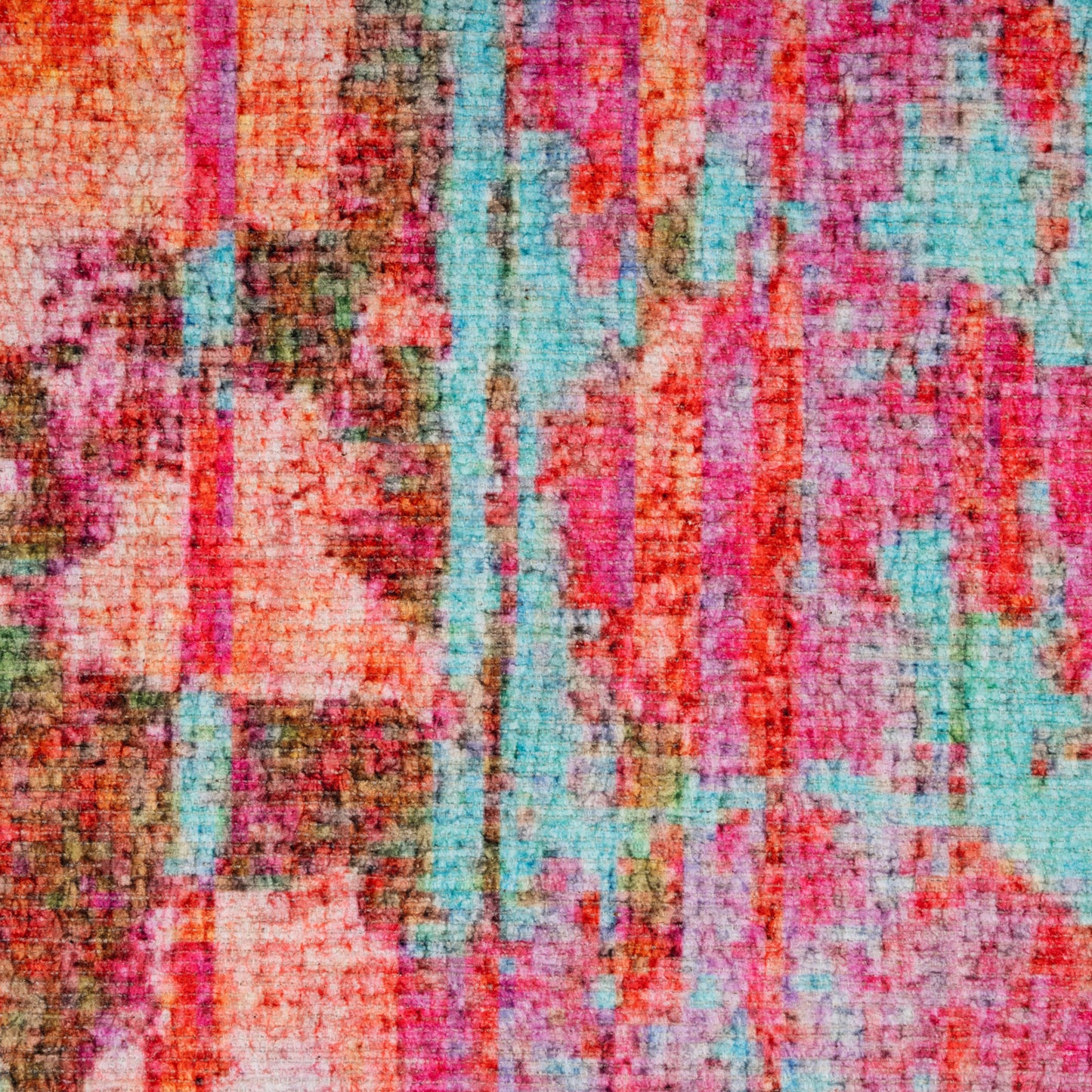 Vibrant Multicolour Washable Designer Rug - Blazing