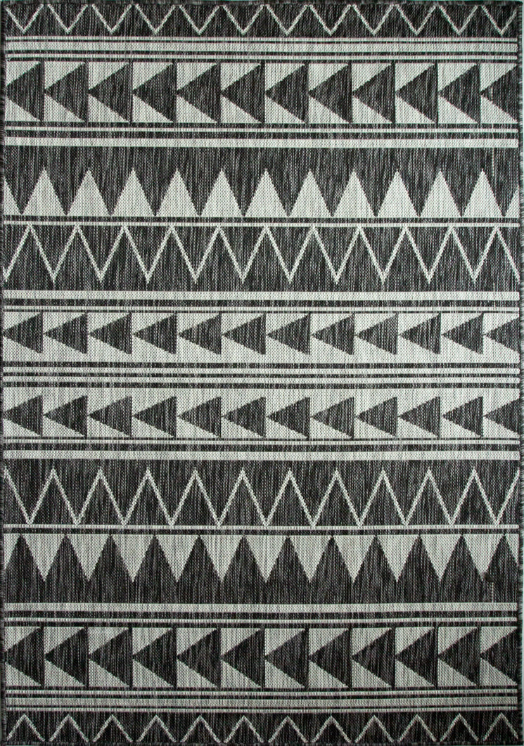 Grey Aztec Outdoor Rug - Callow