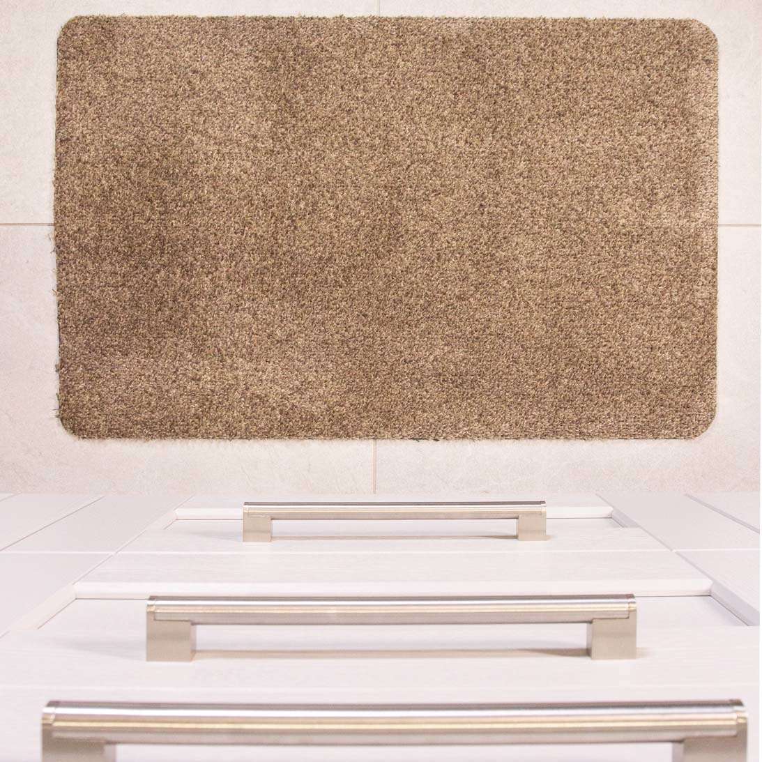 Beige Durable Eco-Friendly Washable Doormats