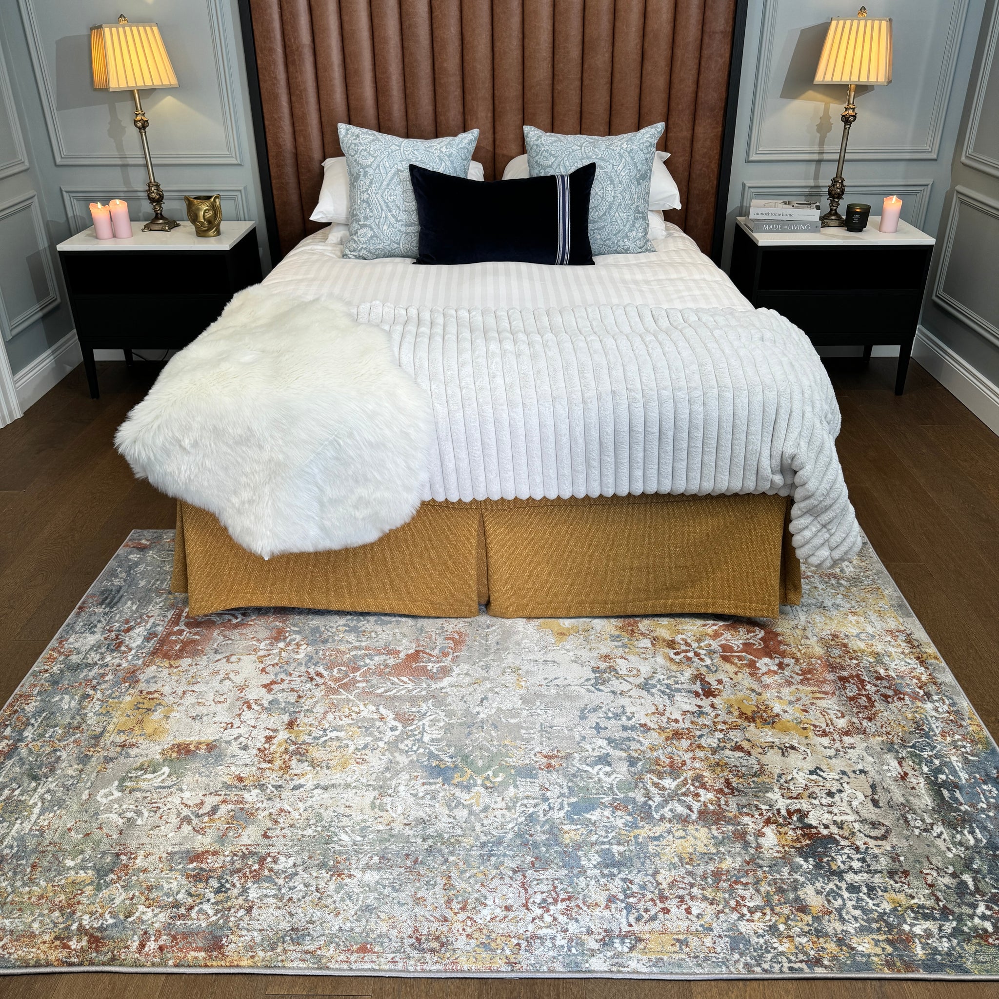 Rustic Colourful Boho Area Rug - Aiyana