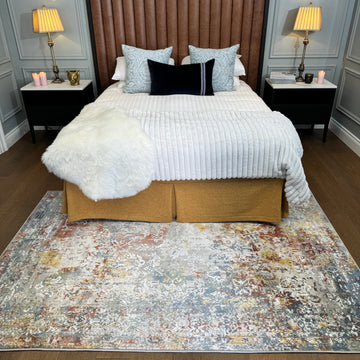 Rustic Colourful Boho Area Rug - Aiyana