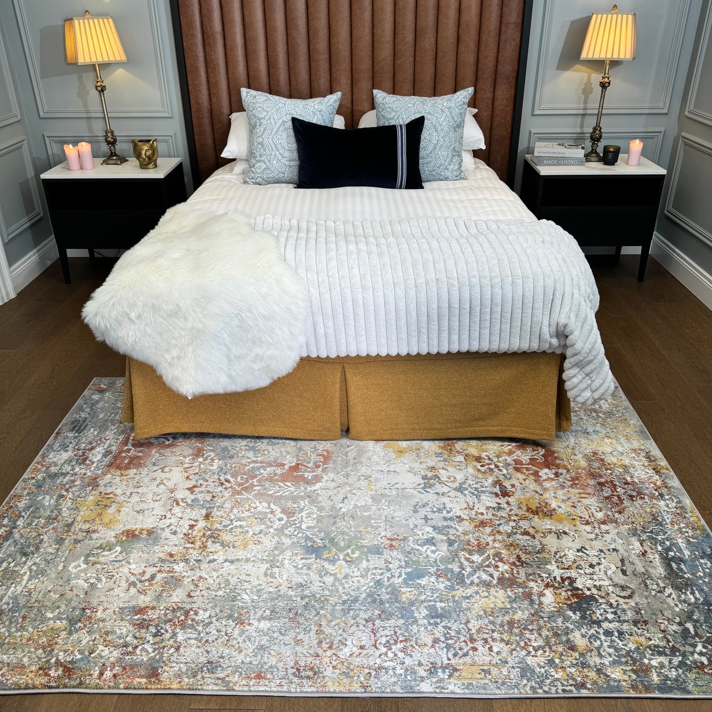 Rustic Colourful Boho Area Rug - Aiyana | Living Room Rugs | Kukoon ...