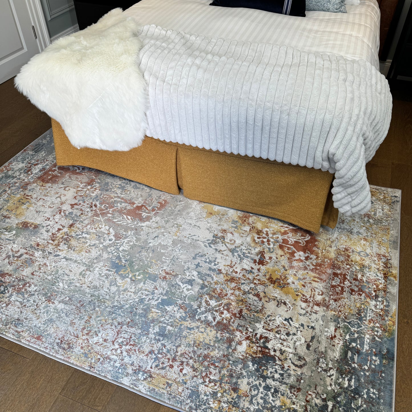 Rustic Colourful Boho Area Rug - Aiyana | Living Room Rugs | Kukoon ...