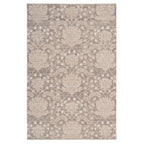 Neutral Floral Living Room Rug - Leonie
