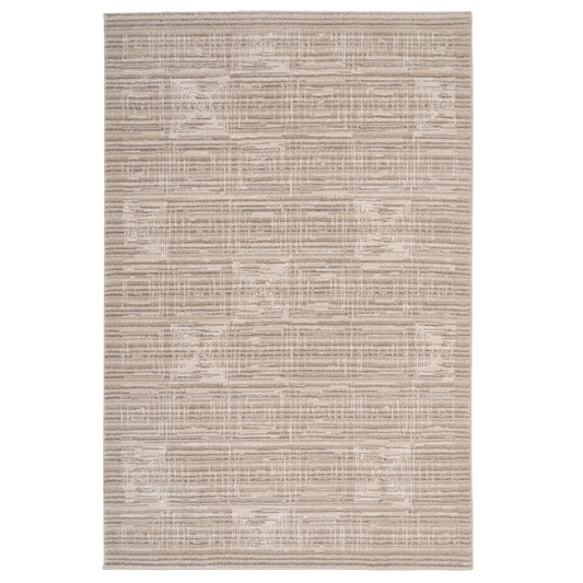 Subtle Beige Geometric Area Rug - Noah