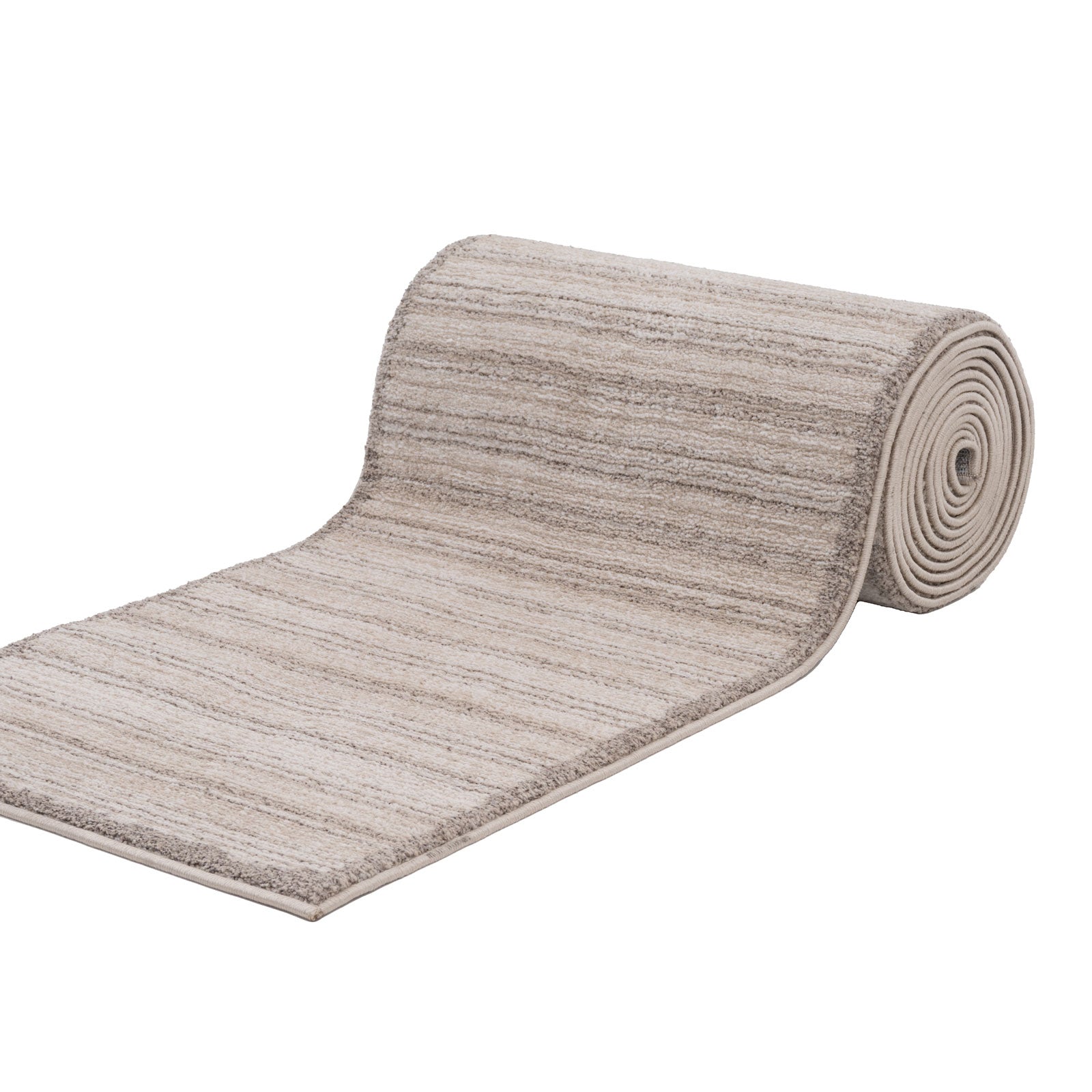 Beige Textured Runner Rug Beige Linear Bordered Runner Rug | Runner Rugs | Kukoon Rugs Online