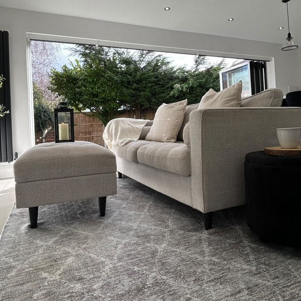 Washable Greige Berber Rug - Brindle