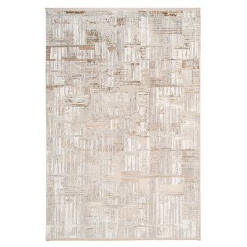 Lustre Gold Woven Print Rug - Eetu