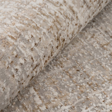 Golden Abstract Living Room Rug - Esme