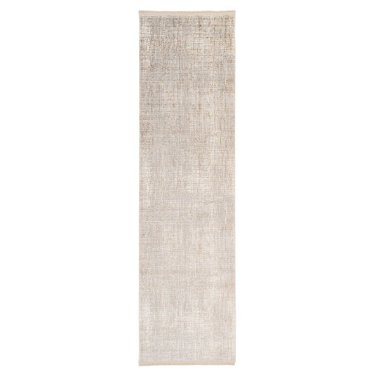 Golden Abstract Runner Rug