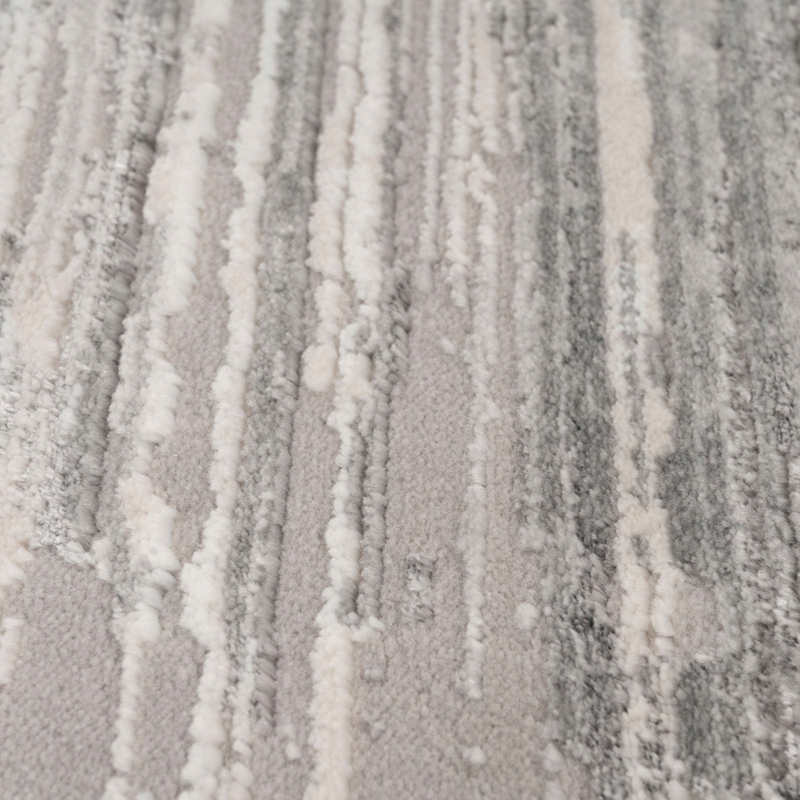 Grey Brush Strokes Area Rug - Nami